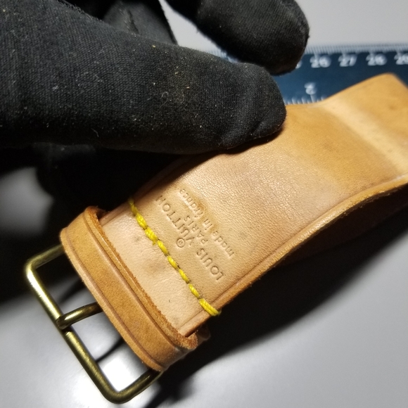 Louis Vuitton Vintage Leather Luggage tag Poignet Accessorie - Picture 6 of 10